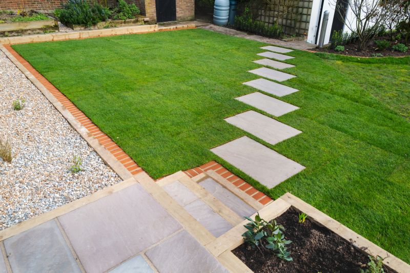 Garden Pathway Pavings in Spring